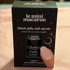 Black Jelly Nail Serum by le mini macaron. NIB / Sealed - .33 Fl oz